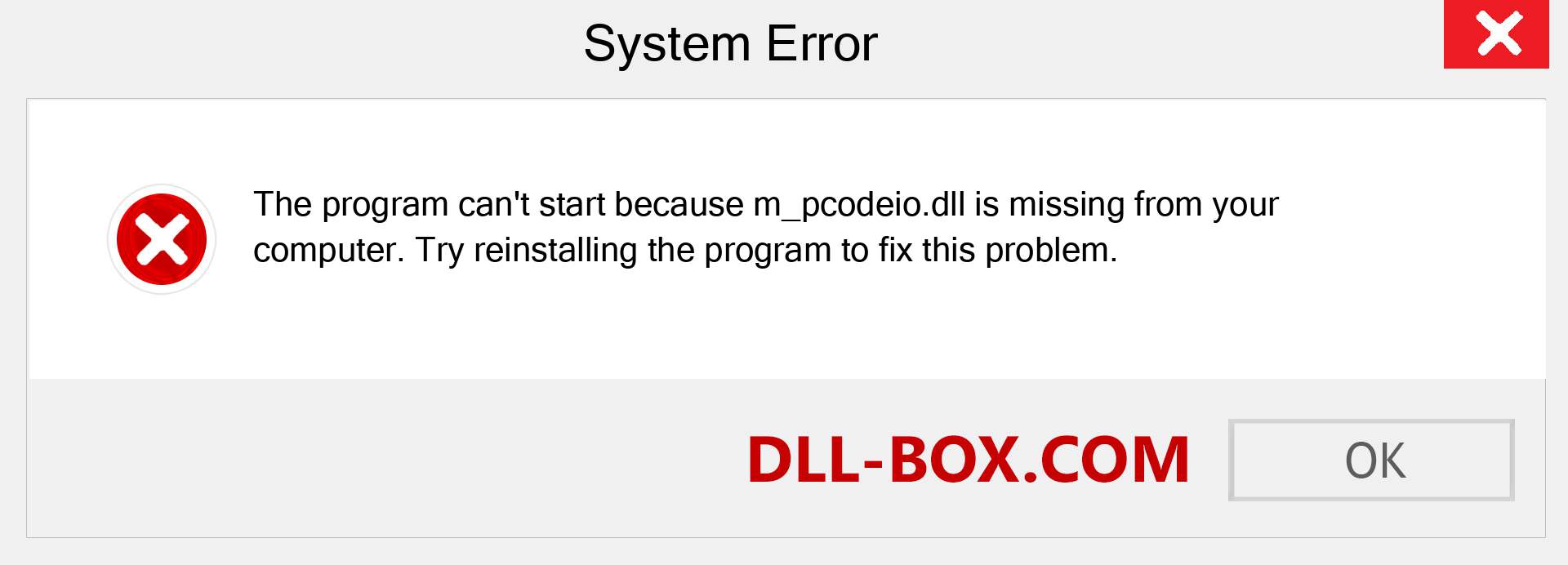  m_pcodeio.dll file is missing?. Download for Windows 7, 8, 10 - Fix  m_pcodeio dll Missing Error on Windows, photos, images